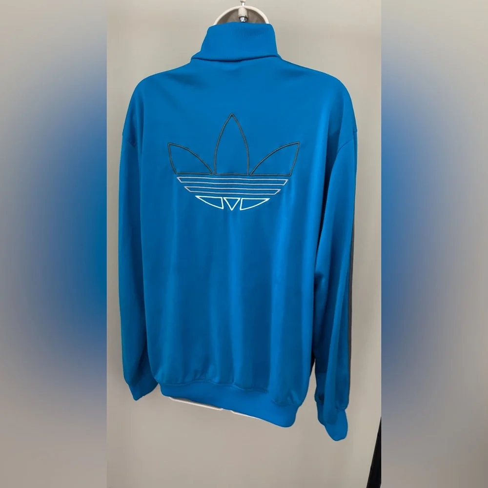 Adidas Turquoise Track Jacket - Picture 2 of 8